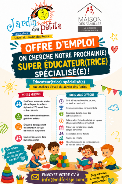 Offre d'emploi Jardin Juin 2026